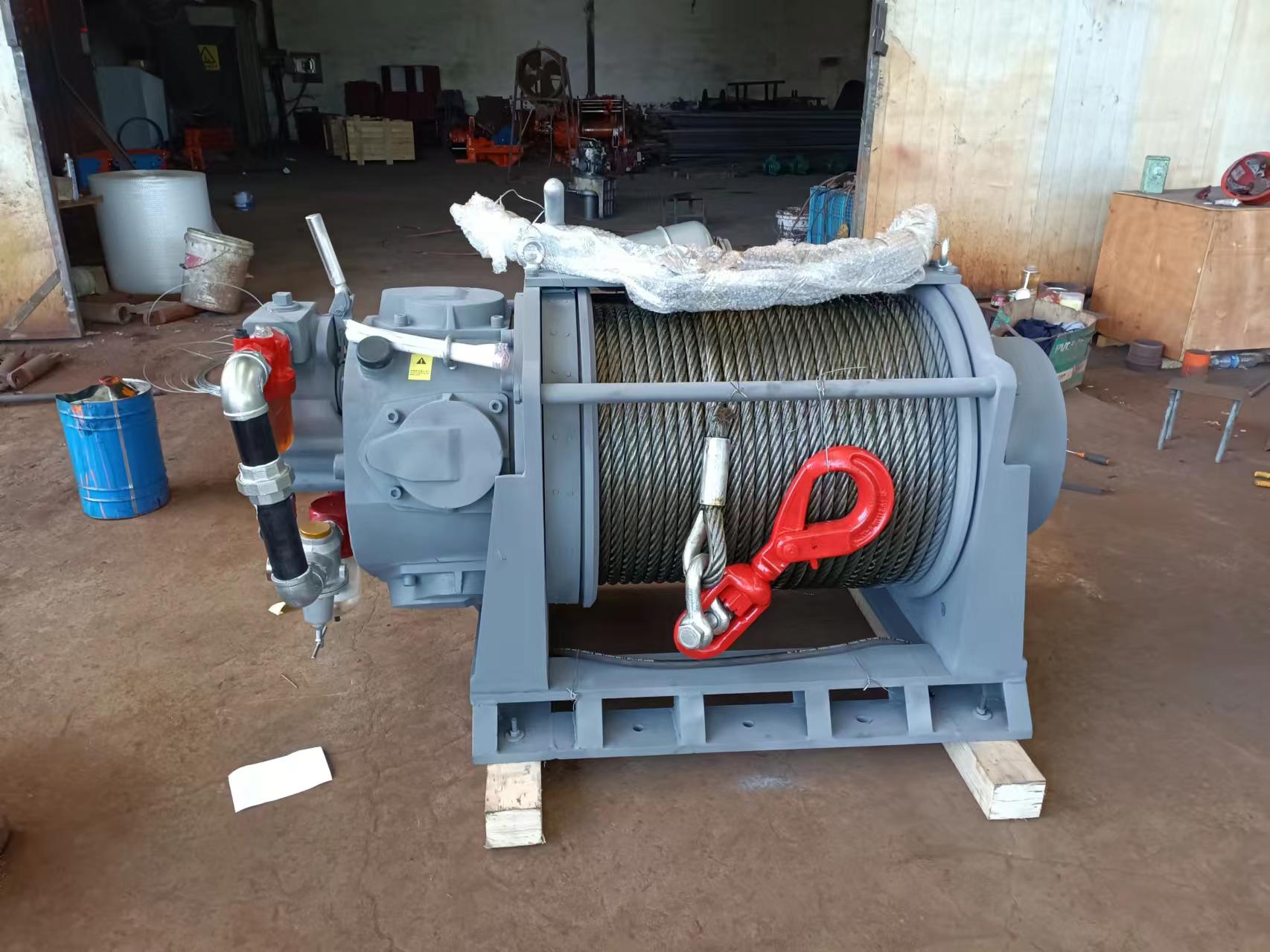 山西太原客户订购的气动绞车完工啦 准备发货